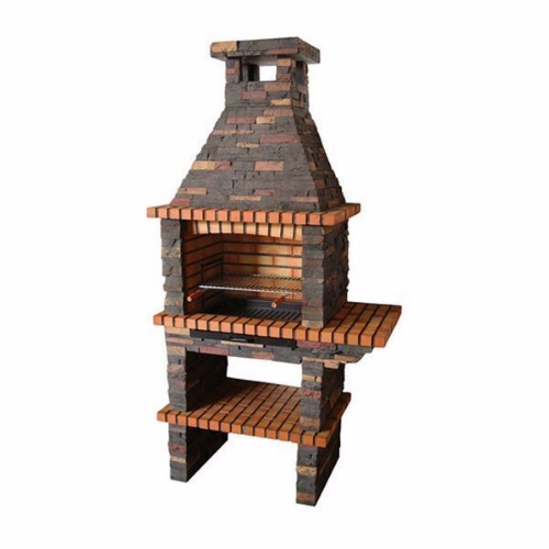 Image sur Barbecue fixe effet pierre avec gril 60 cm – CS202-60