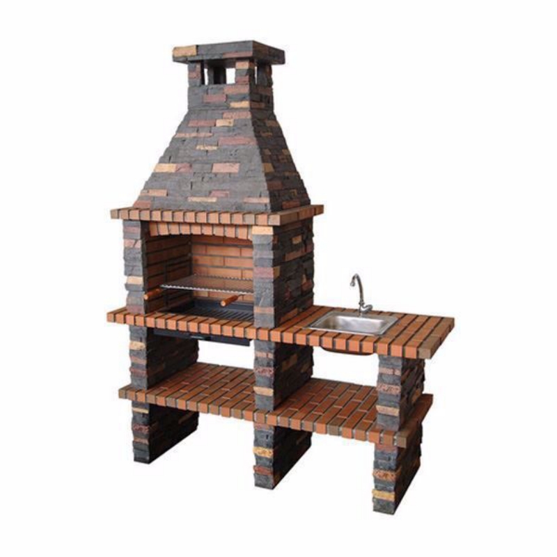 Image sur Barbecue en Pierre avec gril 60 et évier CS206-60