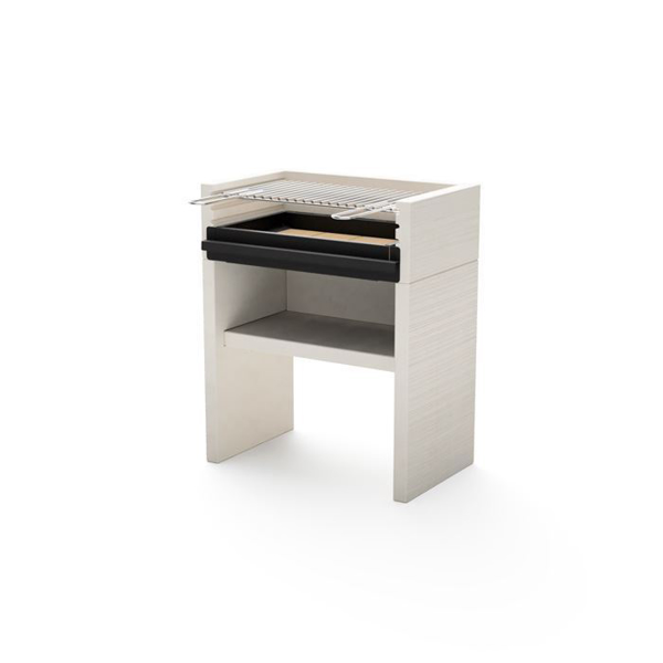 Barbecue verticale en beton au charbon de bois fours a pizza bois et — free download