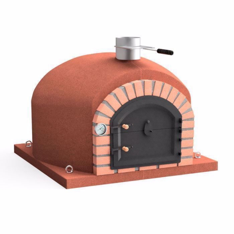 Image sur Four à pizza bois FUMUS isolé 80, 100 ou 120 cm – Rouge