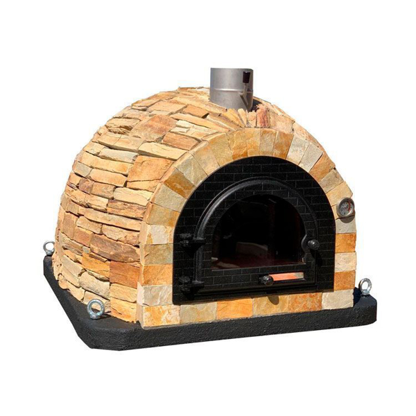 Four a pizza au feu de bois en pierre naturel Prestige
