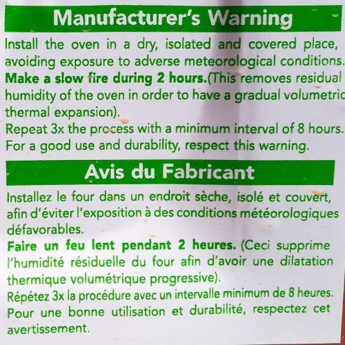 Image sur Four à bois 100 cm avec accessoires inox – Pack complet