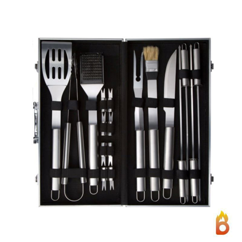 AISITIN Ustensiles Barbecue Kit Barbecue 25 Pièces Accessoire Barbecue  Acier Inoxydable pour Camping Barbecue Cadeau Homme : : Jardin