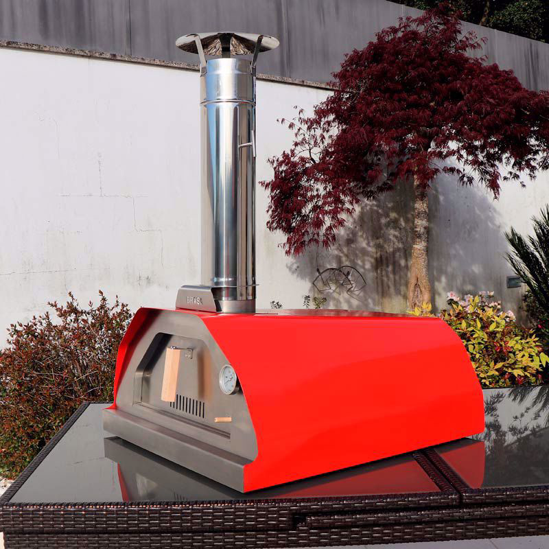 Pyromètre/thermomètre à Aiguille REDPOINT 0-600°C - Pour Four à Pizza, Barbecue, Four à Bois - Sonde Inox Flexible 1.5m