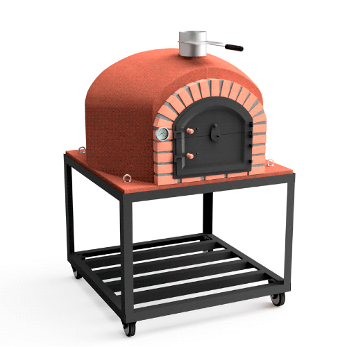 Image sur Four à pizza bois FUMUS isolé 80, 100 ou 120 cm – Rouge