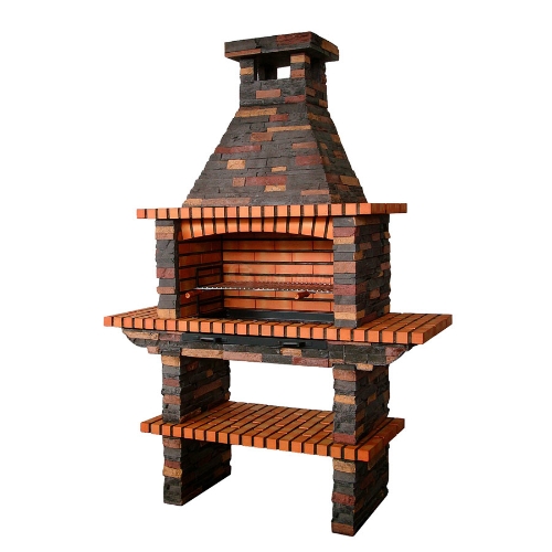 Image sur Barbecue en Pierre Effet Schiste avec Grill XL 80 cm – CS204-80