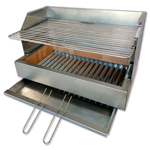 Image sur Grilloir barbecue à poser 70cm 2x grilles Premium