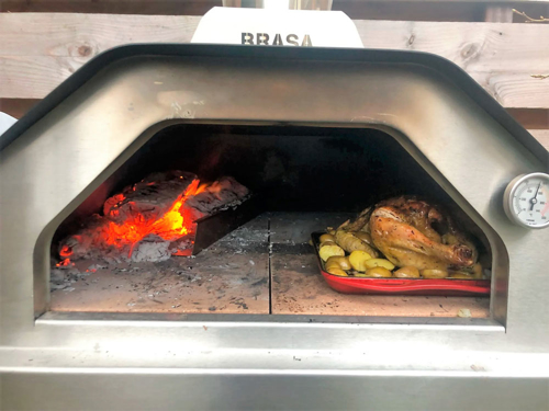 Image sur Four à Pizza au Bois en Extérieur BRASA Noir