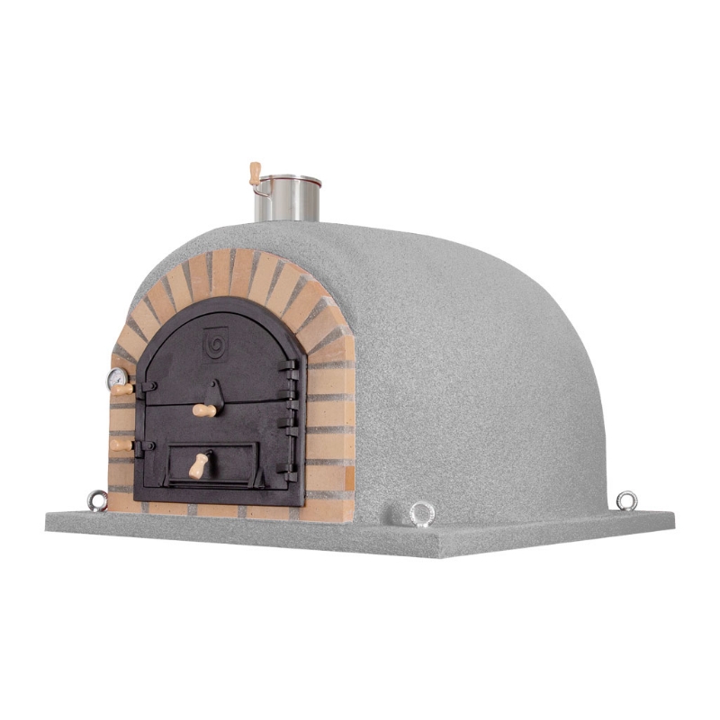 Four à bois REAL 120 cm pour pizza et pain – four à pizza extérieur en argile réfractaire