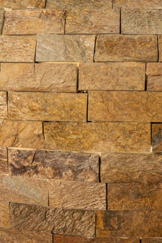 Détail de la pierre naturelle Champagne du four à bois 110