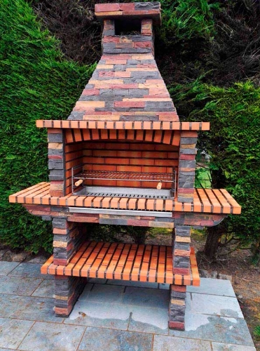 Image sur Barbecue en Pierre avec gril XL 80 cm CS204-80