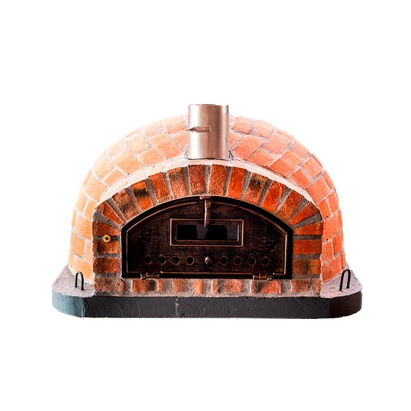 Image sur Four à Pizza Bois 110 cm Traditionnel en Briques pour Extérieur