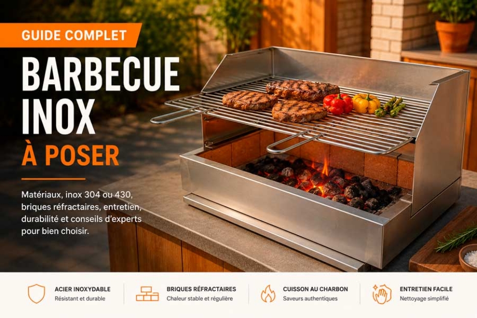 Barbecue inox : guide complet pour choisir le meilleur barbecue inox à poser