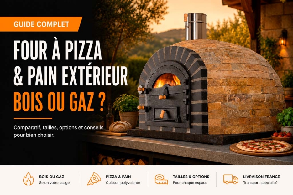 Four à pizza & pain extérieur : bois ou gaz, comment choisir le bon modèle ?